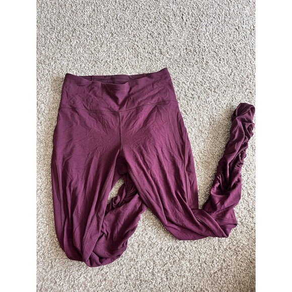 Lululemon Ready To Rulu Tight *28" Size 8 Adobe Lycra High Rise Ruched Leg - Picture 1 of 9